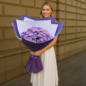 Букет гигант из розовых хризантем